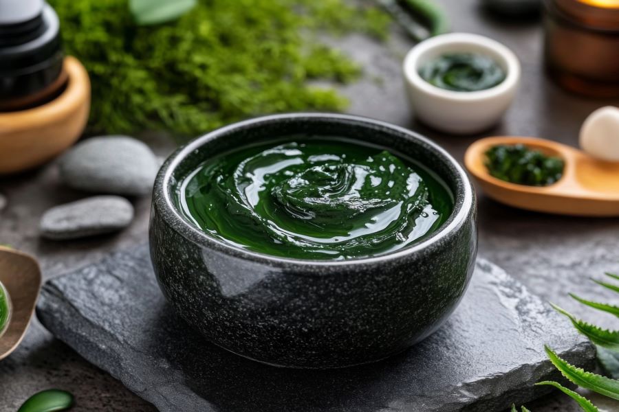 algae in a pot suitable for skin care and SPF formulations
