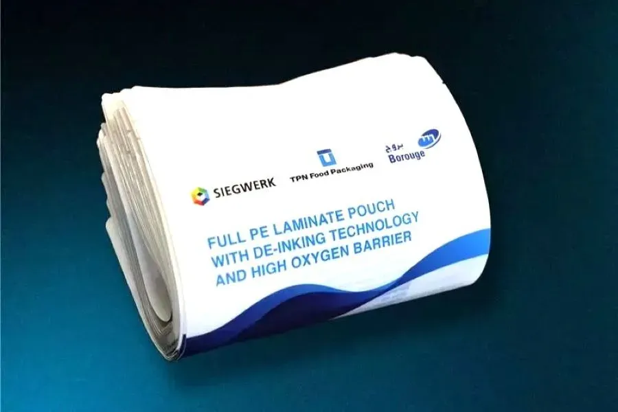 Flexible packaging pouch.