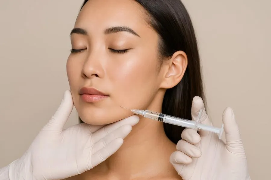 woman getting fillers