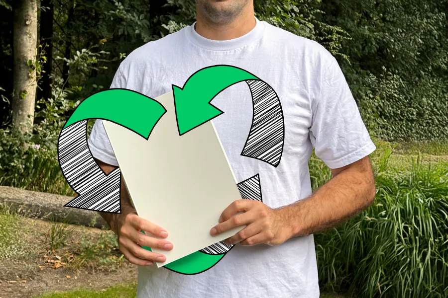 man holding e-commerce bag man holding e-commerce bag