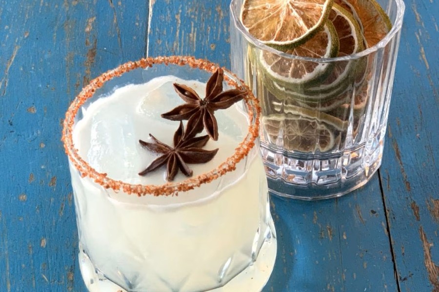 Star anise and orange beverage. Star anise and orange beverage.