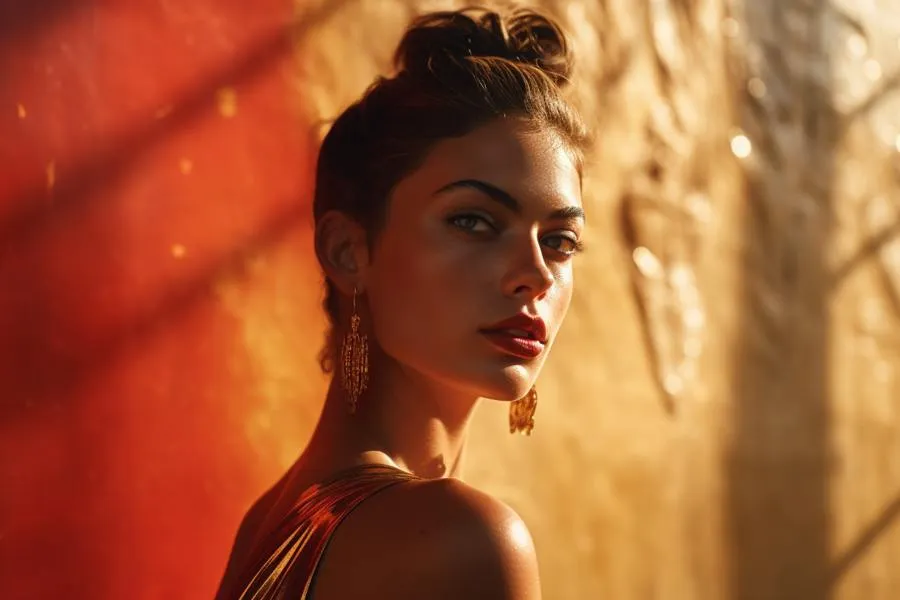 Brazillian woman with makeup