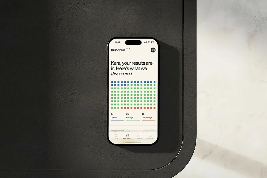 Hundred Health’s new personalized app syncs lab tests, wearable data & nutrition guidance