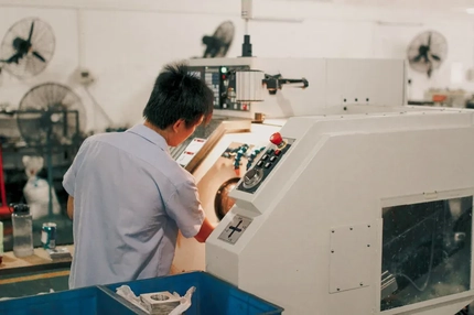 Image man operating heavy machinery