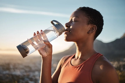 Image Woman drinking water