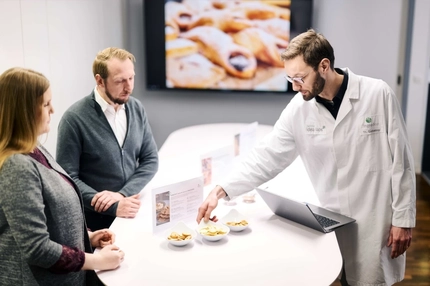 Image The Ingredion team spotlighting clean label solutions.