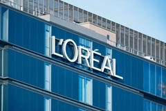 Loreal headquarters building with the company logo on it.