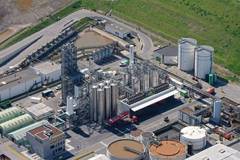 birdview image of industrial factory