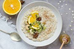 Oats for breakfast.