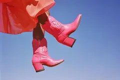 pink cowboy boots