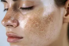 woman with hyperpigmentation