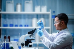 Researcher in a lab