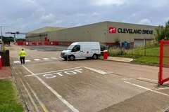 Recycling facility from the outside.