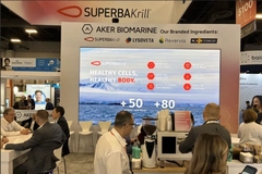 Aker BioMarine's booth at SupplySide Global 2025.