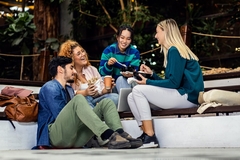 College students having lunch College students having lunch