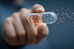 Illustration of a supplement capsule