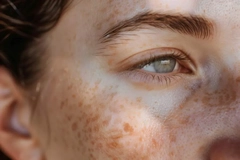woman with freckles and hyperpigmentation woman with freckles and hyperpigmentation