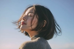 Woman with nice healthy hair