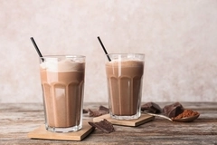 Chocolate milkshake. Chocolate milkshake.