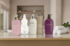 Body lotions on display. Body lotions on display.