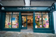 The front of a The Body Shop store.
