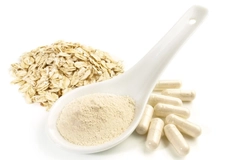Image Whole oats, oat powder and capsules