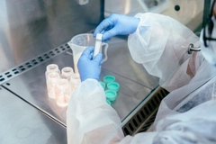 Image Researcher testing infant formula