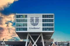 The front of Unilever's building in Rotterdam.