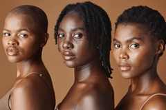 Image three women looking into the camera