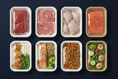 Image fiber based trays