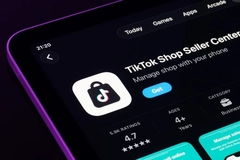 TikTok Shop Seller Center opened on a phone.