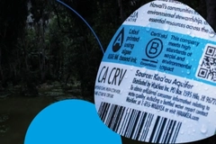 Image A close-up of a label