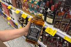 Image Jack Daniel’s bottle in supermarket.