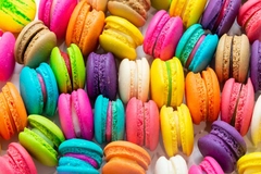 Image Colorful macaroons.
