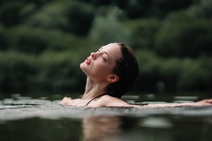 Image woman in a lake