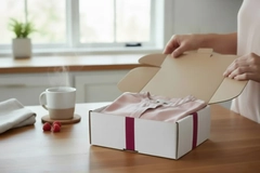Image a box with a shirt inside