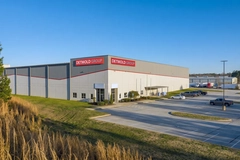 Image paper packaging facility birdseye view