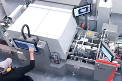 Image Bobst's machiney used at Colorman's factory